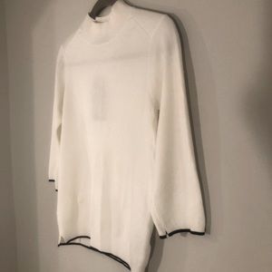 NWT Zara Mock Neck 3/4 Sleeve Pullover Sweater